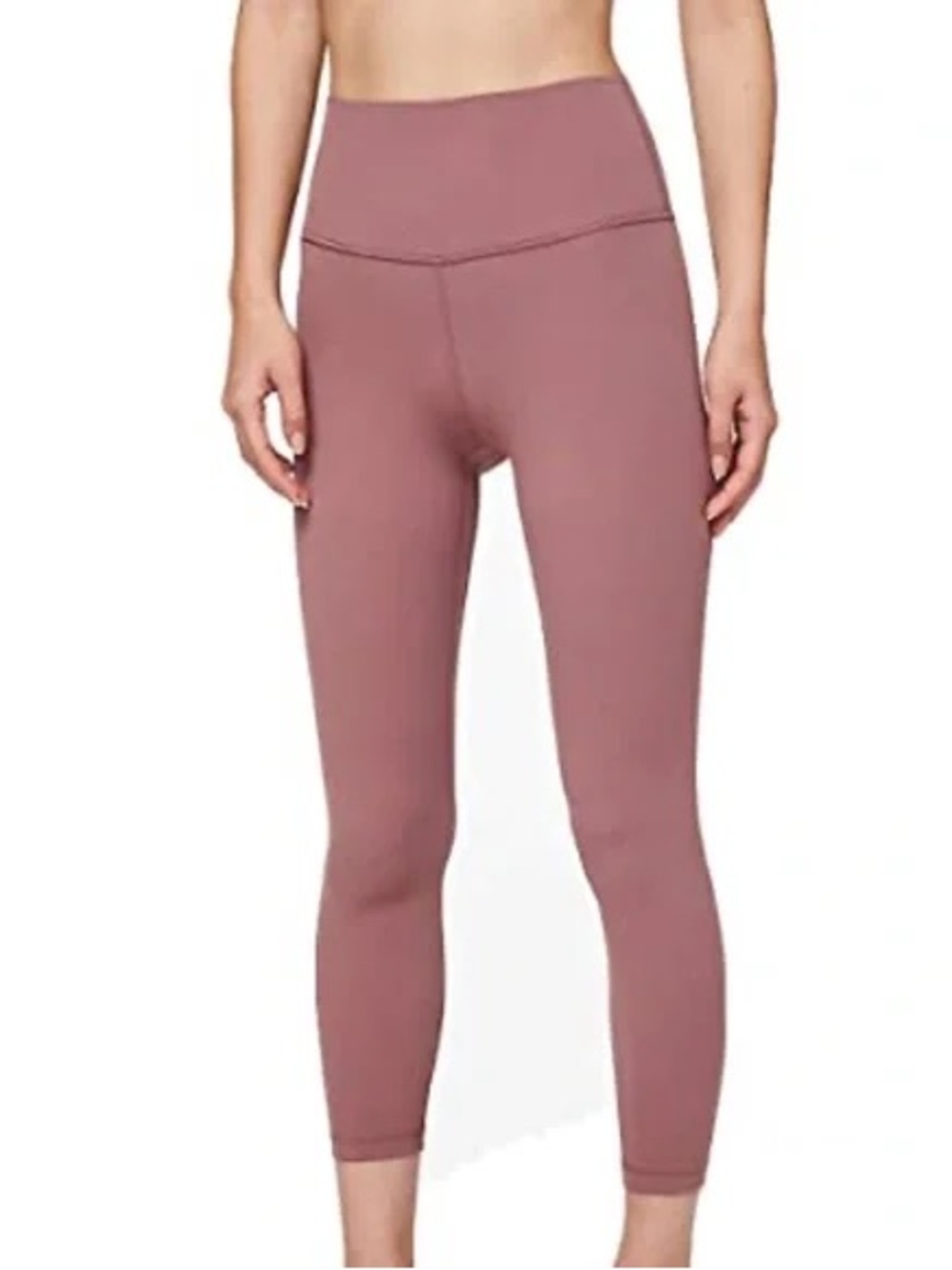 Lululemon Highwaisted Align Cropped Legging - Pink/Mauve - size 2